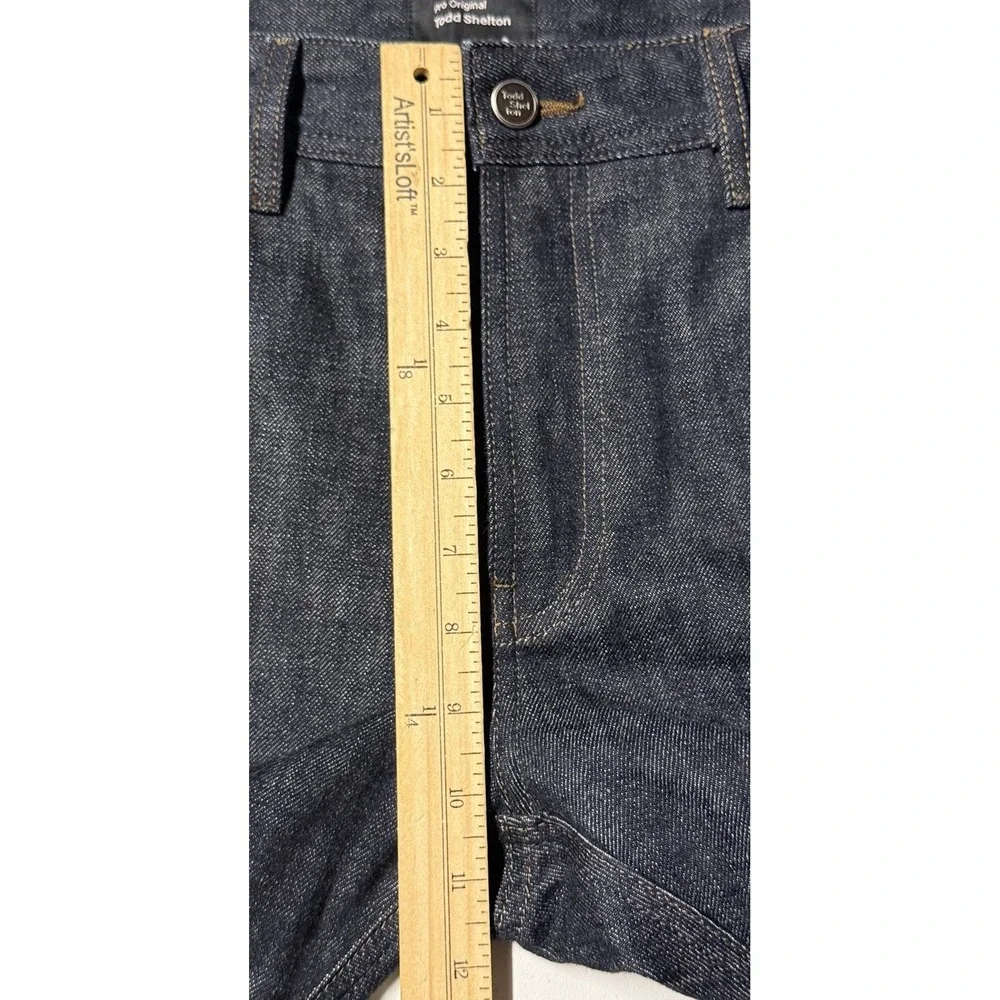 Todd Shelton Pro Original Selvedge Denim Jeans Men's 34 Dark Wash Basic EUC